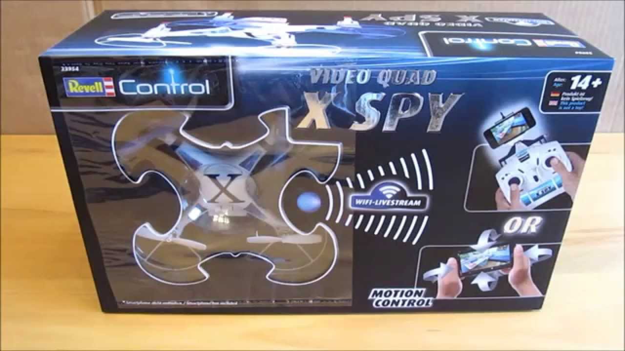 Unboxing Revell RC Wifi Quadrocopter Xspy (2.4ghz/4ch) YouTube