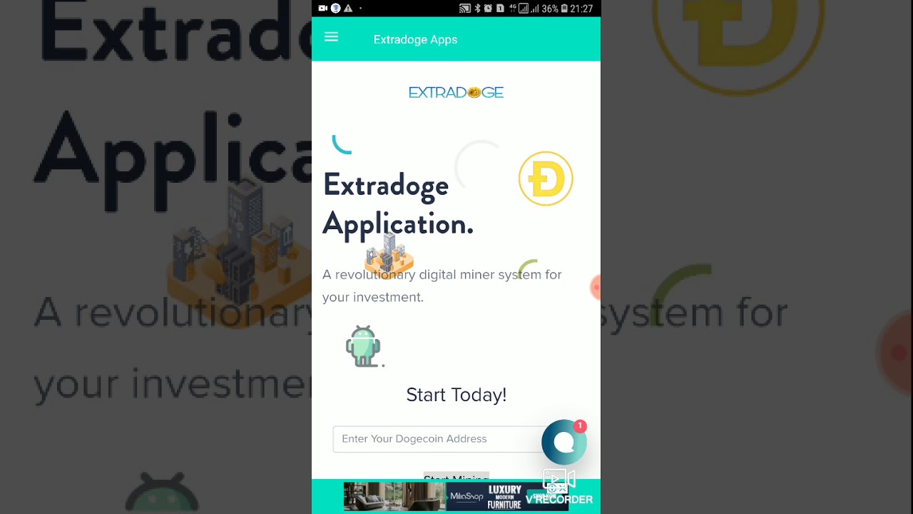 Dogecoin cloud minning with legit app - YouTube