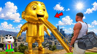 FRANKLIN FOUND A STAIRWAY TO GOLDEN SHINCHAN'S MOUTH IN G...