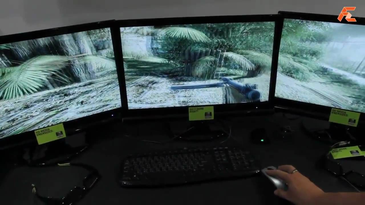 Sparkle GTX480 on 3-way 3D Display -Computex 2010