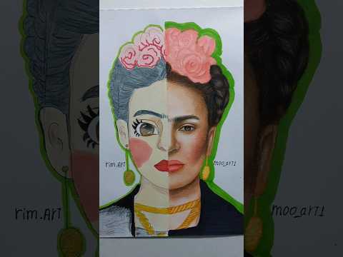 أجمل تحدي رسم فريدا كاهلو بأسلوب واقعي
