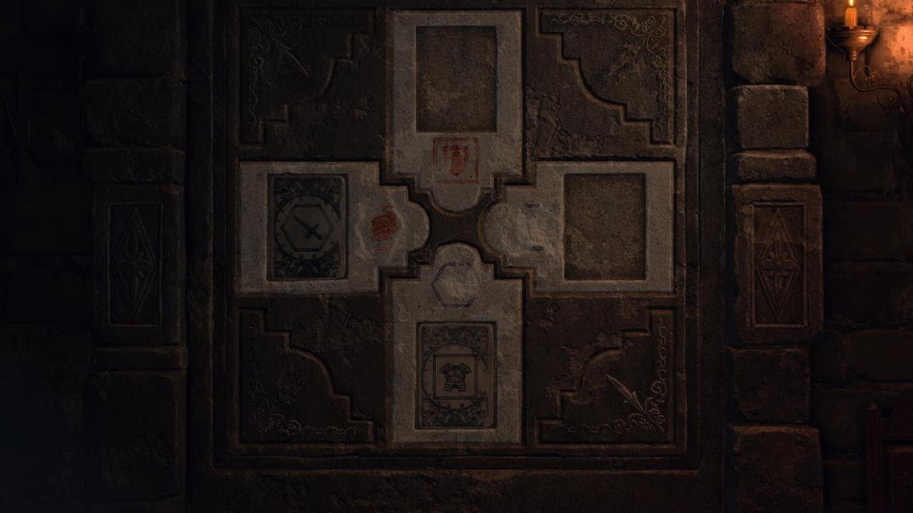 Resident Evil 4 (PS5) Lithographic Stone Tablet puzzle chapter 8