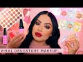 NEW VIRAL DRUGSTORE MAKEUP- ALL PINK & GIRLY!