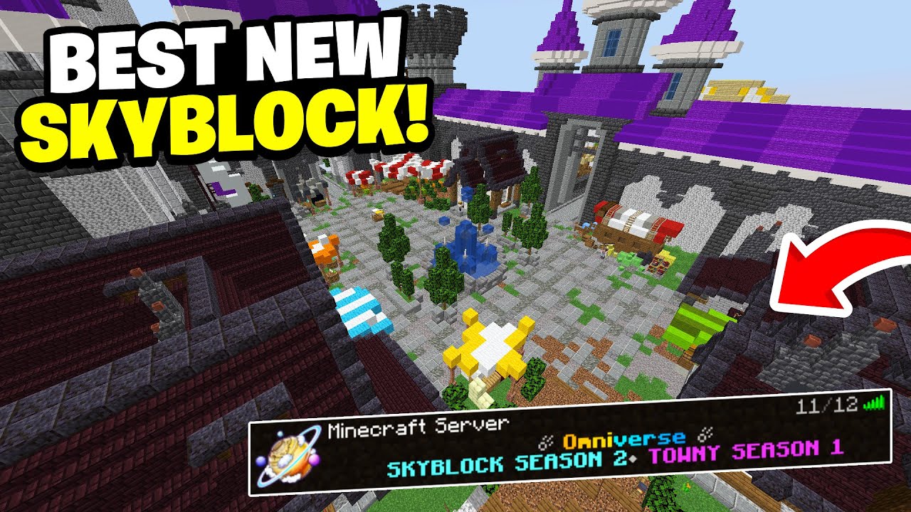 The BEST New Minecraft Skyblock Server in 2022! - YouTube