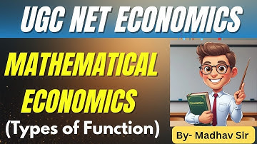 Mathematical Economics || Types of Function || UGC NET ECONOMICS 