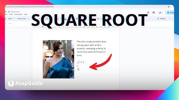 How to Put Square Root in Google Docs √  Symbol