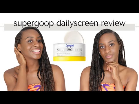 Supergoop! Dailyscreen Moisturizer SPF 40 Review! Is it dark skin friendly?-thumbnail