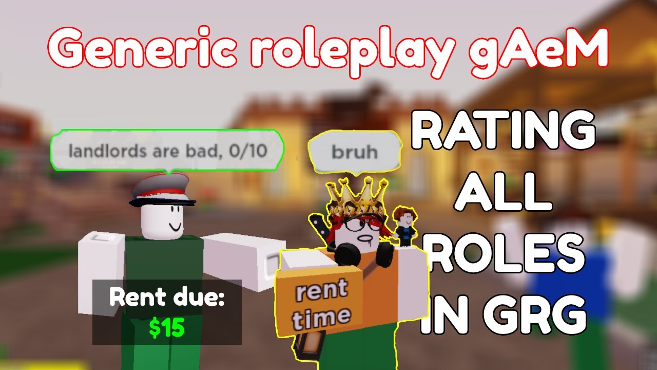  Rating Roles (Gamepass, Prices ETC!) | Generic Roleplay Gaem