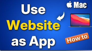 Een website als app gebruiken op een Mac