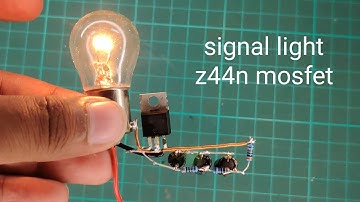 How to make 12v chaser lamps circuit ,irfz44n mosfet