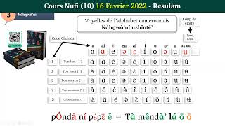 Cours Nufi sur Zoom - Groupe (10)  - 16 Fevrier 2022: Alphabet + Présentation