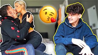 MAKING MY BOYFRIENDS LITTLE BROTHER UNCOMFORTABLE Part 2! *PRANK*