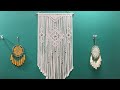 How to make A simple Geometric Macrame Wall hanging /easy macrame pattern/ Step by step tutorial