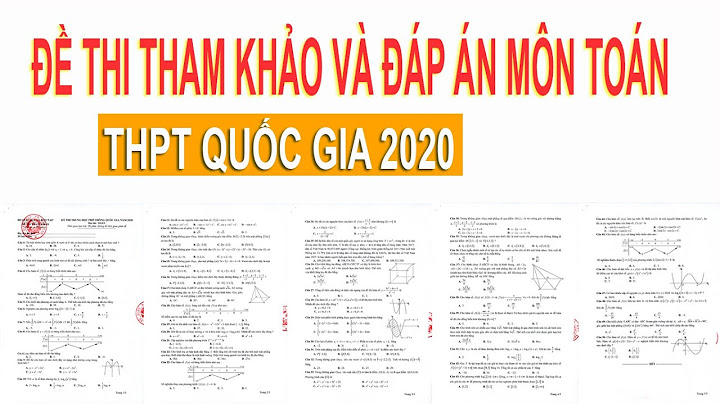 Đề tham khảo của bộ giáo dục môn toán năm 2024