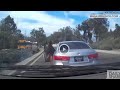 Watch: Woman jumps from moving car in bizarre crash