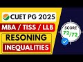 CUET PG 2025 |CUET PG MBA / TISS /LLB COQP 12 &amp; COQP 11 | INEQUALTIES BASIC CONCEPT + PRACTICE QSN