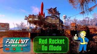 Fallout 4 Red Rocket No Mods Settlement Tour. A player home, robot trading and provisioner hub 2022. screenshot 2