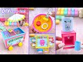 Diy miniature crafts idea  easy craft ideas  mini ice cream stall  mini ramen bowl  school hacks