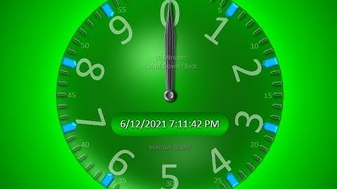 MatsClock 120087 Full Free PowerPoint Digital Clock PPT Timer