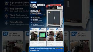 How to Test Rebar Bending | 40F Rebar Bending Testing Machine Operation Guide