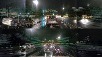 nuScenes dataset - Lidar projected to camera