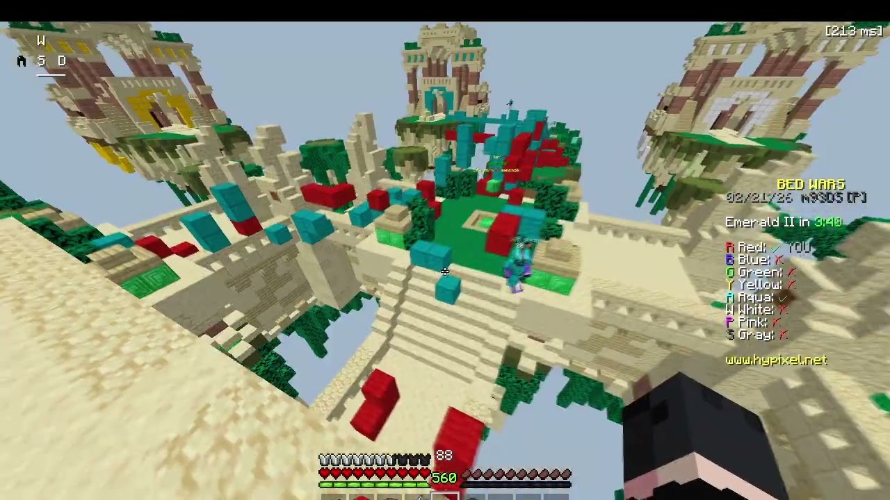 sweaty uncut bedwars 2v2s (we lost)