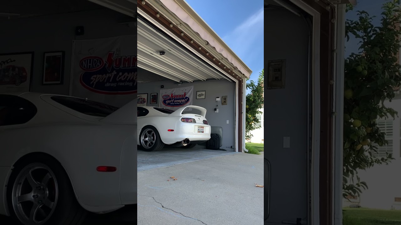 HKS Titanium Exhaust on MKIV Supra Twin Turbo BPU