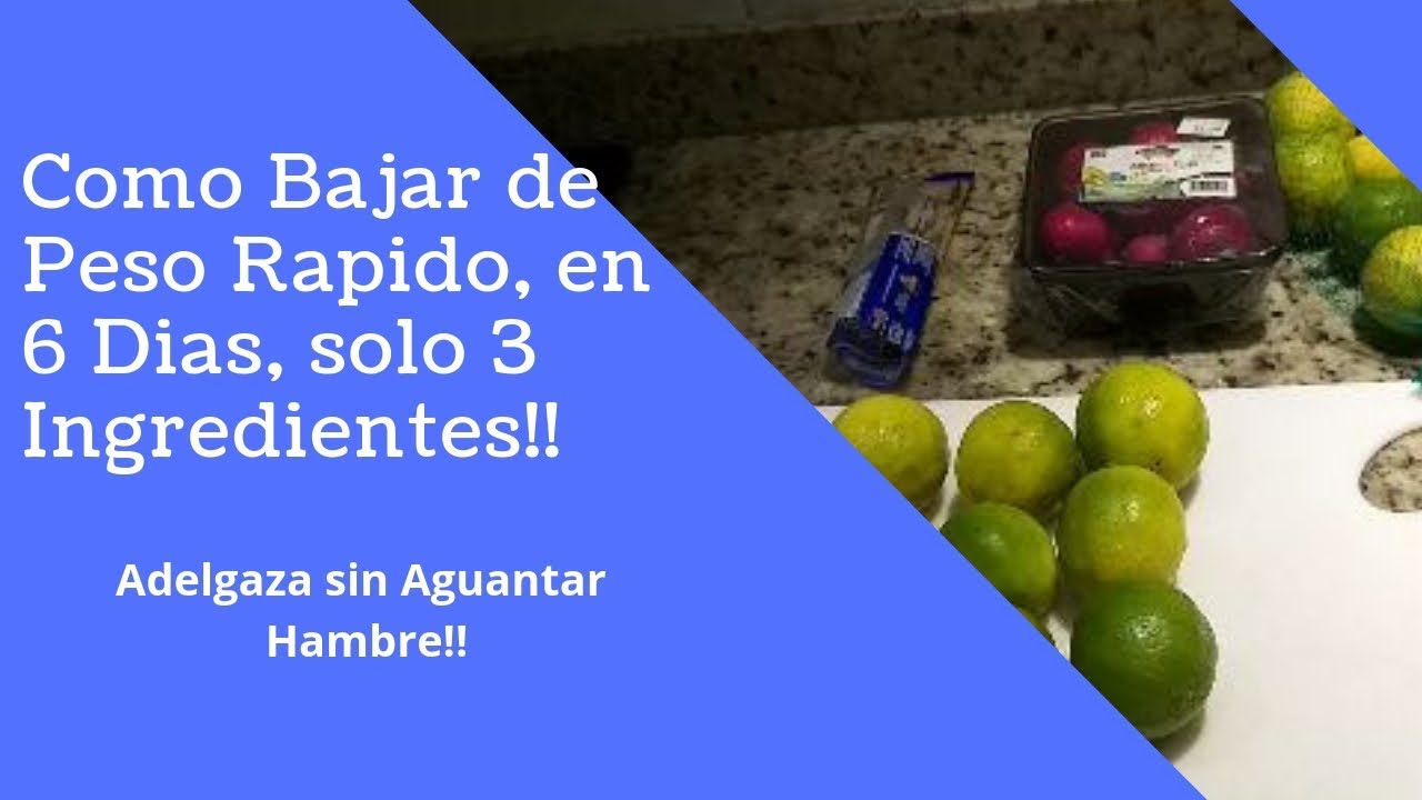 Receta natural para bajar de peso