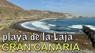 Gran Canaria - playa y piscinas de La Laja 🏖️🌊🏊‍♂️ 4K HDR