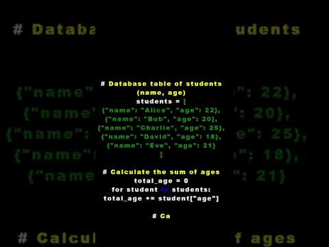 Calculating Average Age