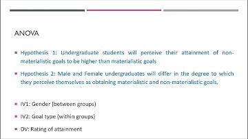 Interpreting the output Video 3: the mixed methods ANOVA results