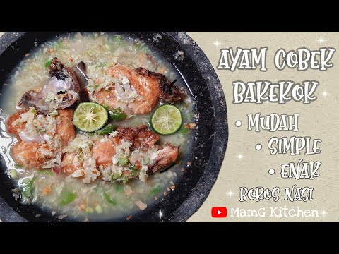 Resep Cobek Ayam Goreng