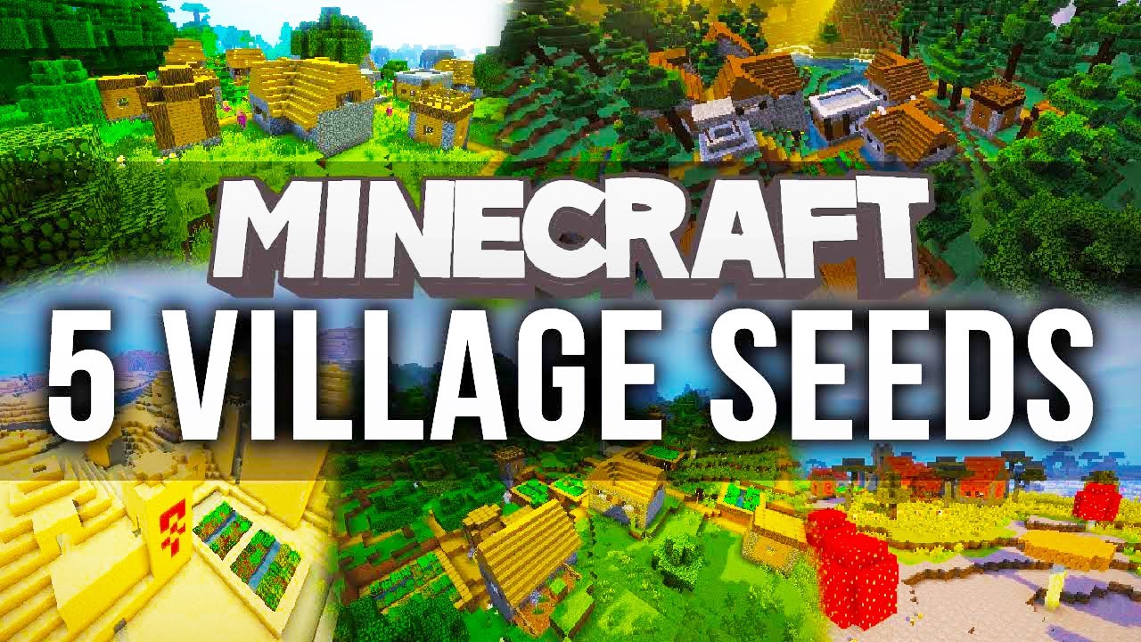 5 Minecraft Village Seeds Minecraft 1 10 Seeds Pc Youtube