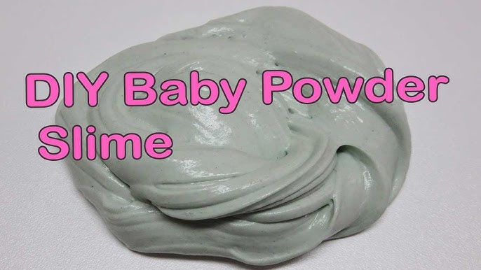 No Glue Baby Powder Slime (I'll name this Wednesday Show Later) Baby Powder  No GLue Slime DIY 