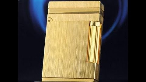 Bật lửa Dupont vàng xước  D55V | Deva.vn | Giá 750.000 Đ