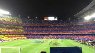 Himne del Barça a cappella des de la grada | Clàssic Barça 2-1 Madrid 2015