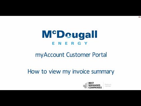 myAccount Customer Portal - How do I view my invoice summary?