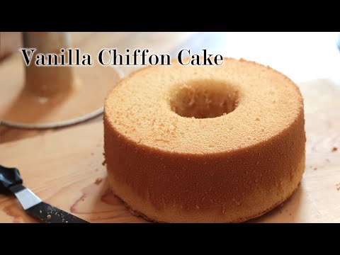 Easy Basic Vanilla Chiffon Cake Recipe  How to Remove a Cake From the  Chiffon Pan