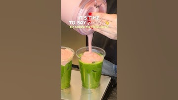 Saying goodbye 👋 to the guava matcha latte at Academic Coffee 😭 #matcha #matchalatte #bayarea