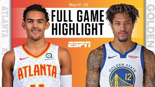 Atlanta Hawks vs. Golden State Warriors [FULL GAME HIGHLIGHTS] | NBA on ESPN