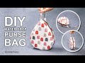 DIY WATER DROP PURSE BAG | How To Make a Cute Pouch Tutorial & Sewing Pattern [sewingtimes]