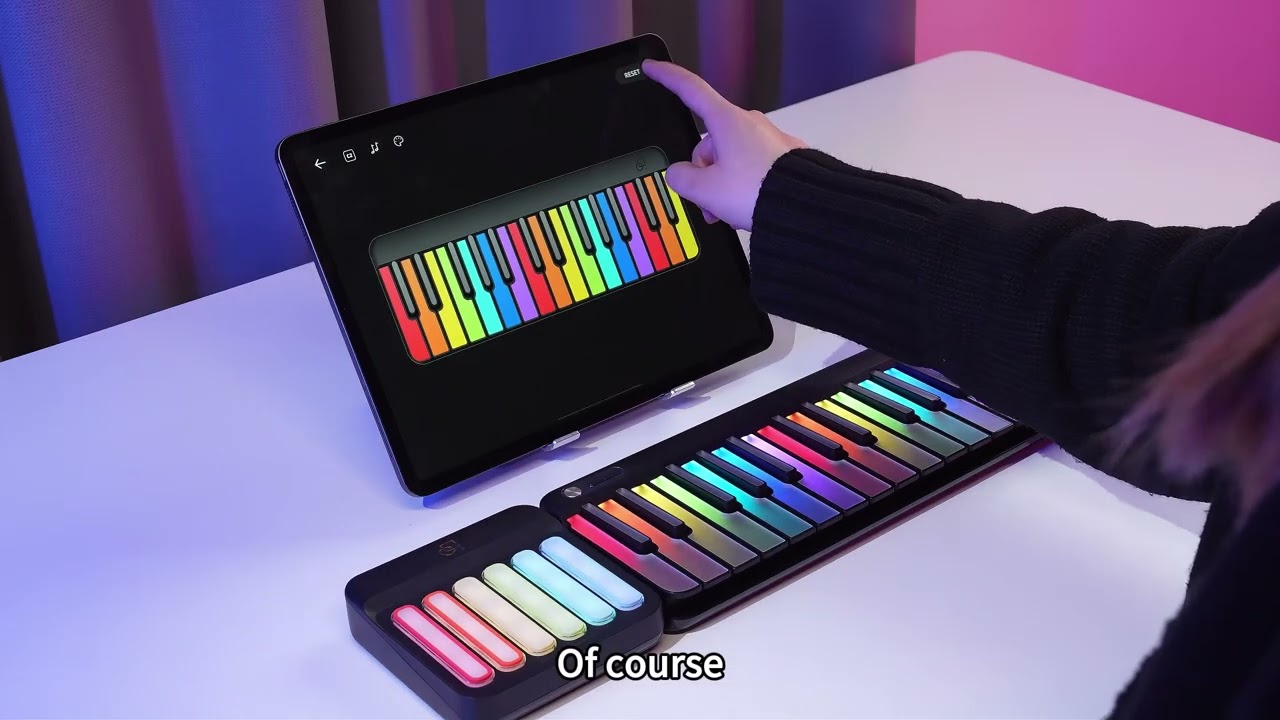 PopuPiano Keys Lights Customized, Octave Shift, Dazzling Mode