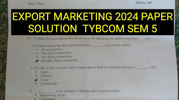 April  2024  Paper Solution marks20 full book objevtives for exam #export_Marketing tybcom sem5