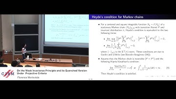 Florence Merlevède: On the weak invariance principle and its quenched version under projective [...]