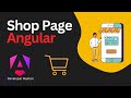 Create Shop Page in Angular + API | Ecommerce Project Hindi