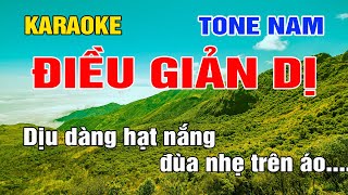 Điều Giản Dị Karaoke Tone Nam Nhạc Sống gia huy karaoke