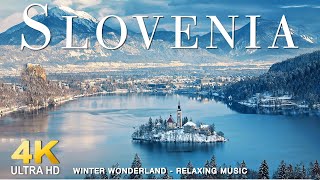 FLYING OVER SLOVENIA (4K UHD) - Relaxing Music Along With Beautiful Nature Videos - 4K Video HD