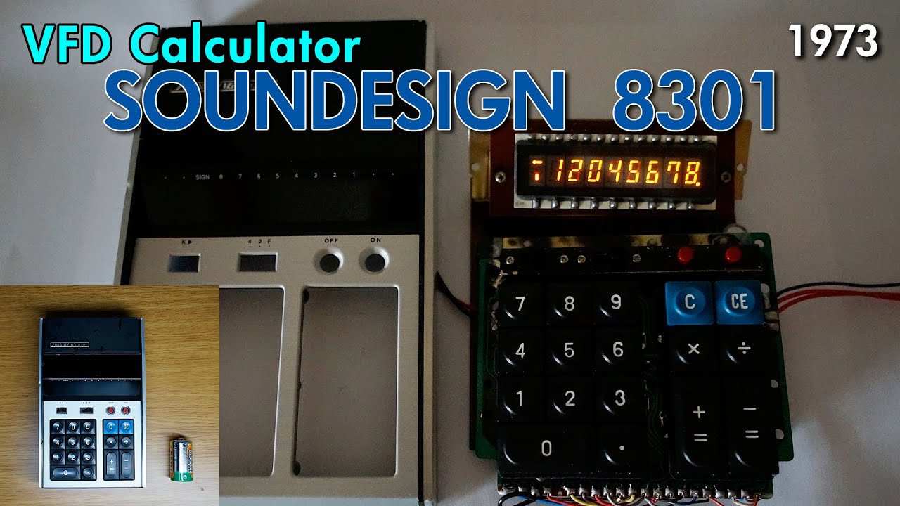1973 ?????? ??????????????? ????????? ?????????(SOUNDESIGN Deluxe Calcula 8301 repair) YouTube