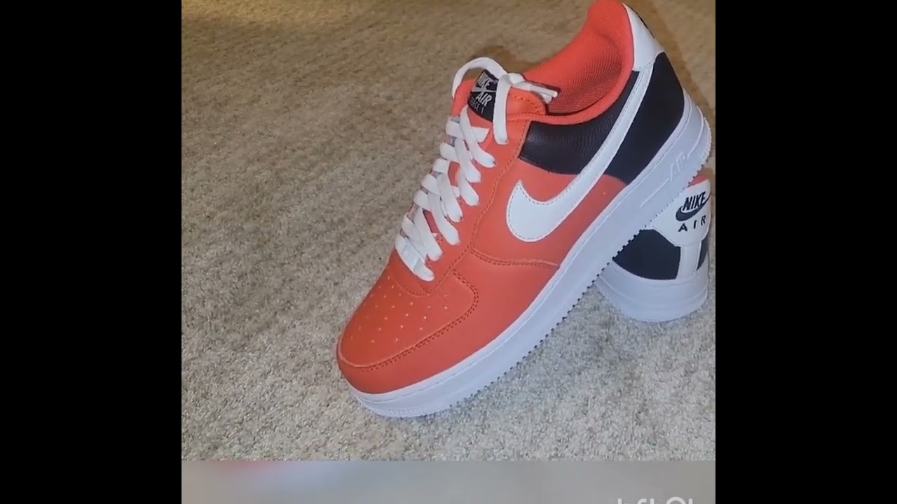 Nike Air Force 1 Low Custom Sneakers Black Orange India