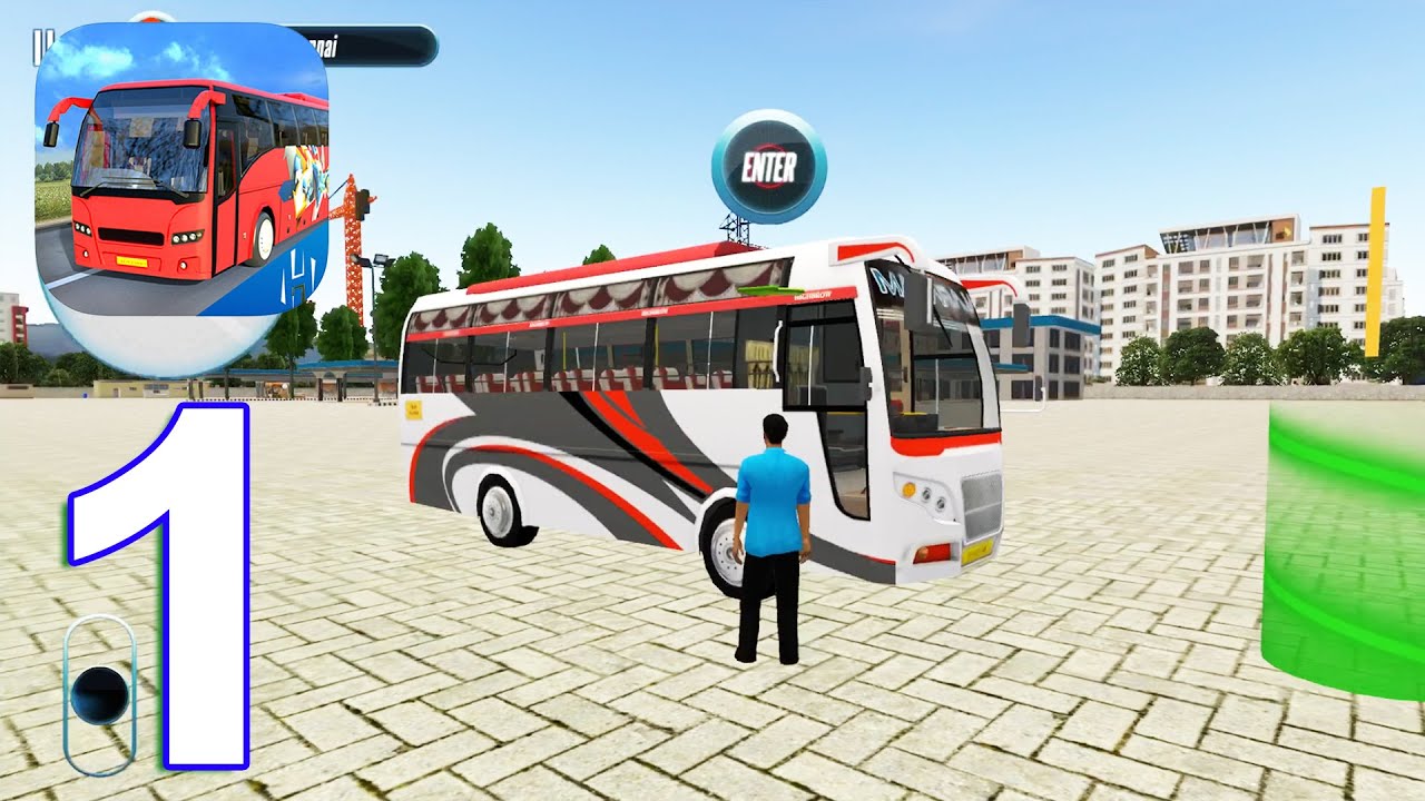 Indian Bus Simulator Gameplay Walkthrough Part 1 (IOS/Android)  YouTube